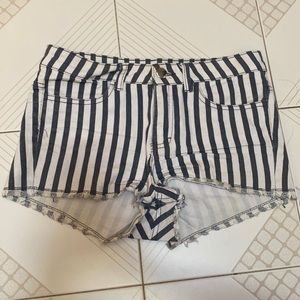 HM striped Jean Shorts Size 6